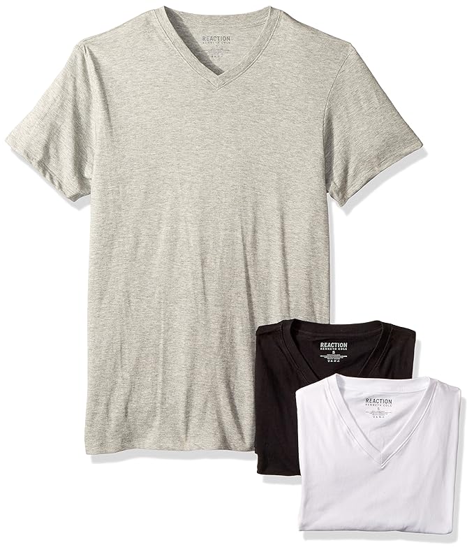 Buy Kenneth Cole Reaction Men's 3 Pack Classic Fit V Neck Tee at Amazon.in