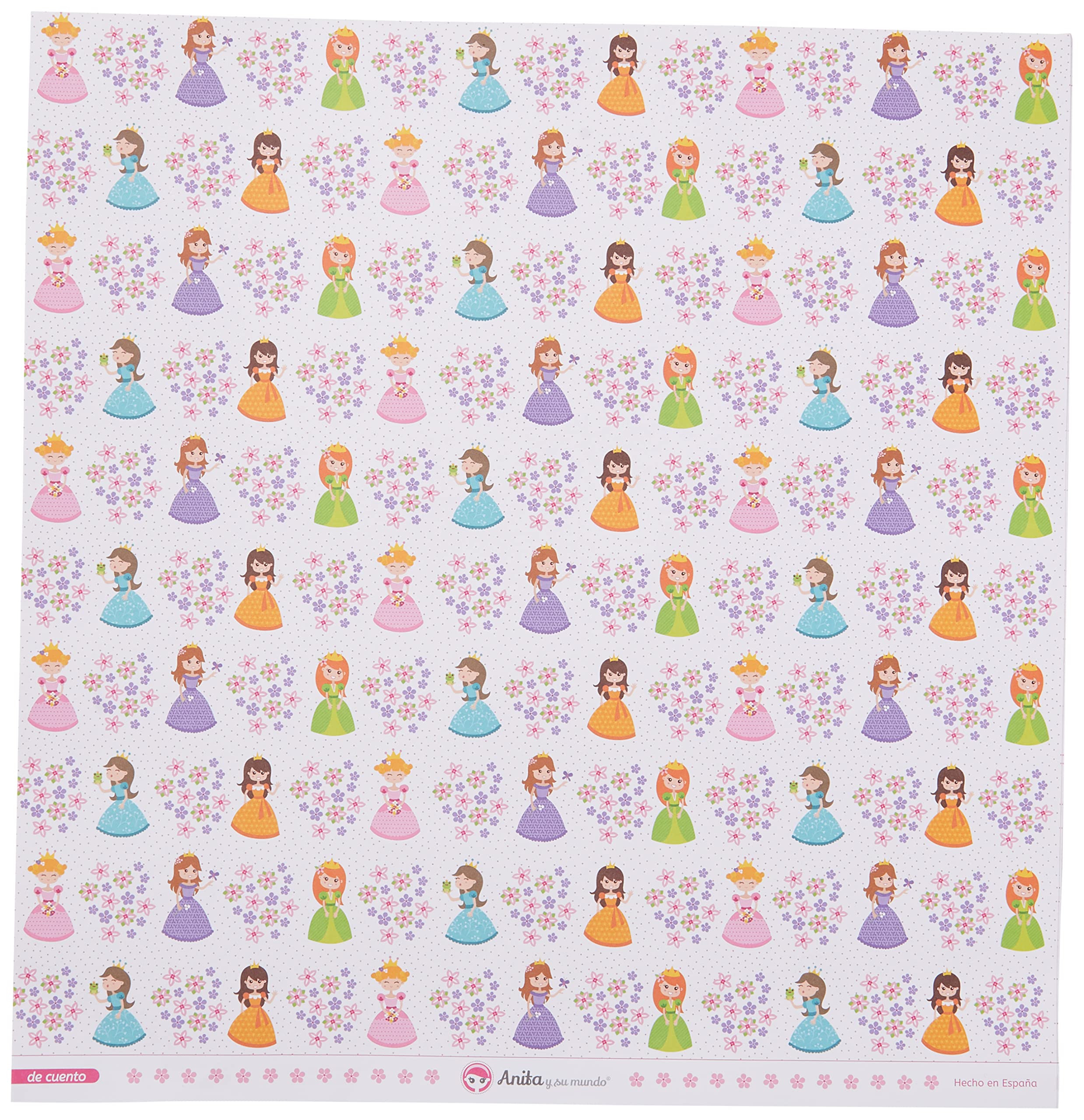Anita and Su Mundo Tale Collection Scrapbooking Papers, Paper, Princesses, 12" x 12"
