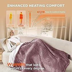 Bedsure Heated Blanket Electric Throw - Soft