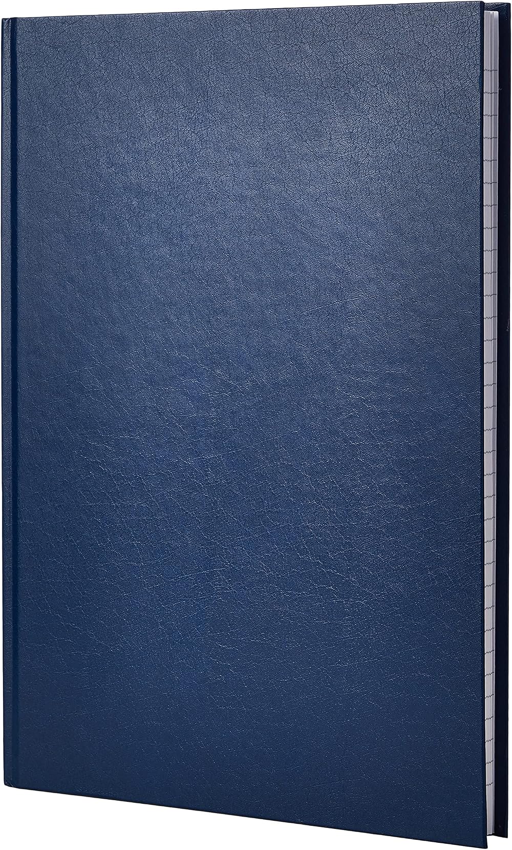 Q-Connect Feint Ruled Manuscript Book A4 96 Sheet 192 Pages Blue Hardback