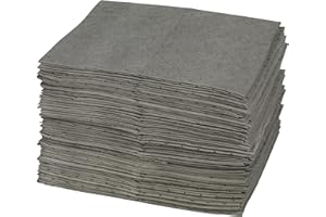 Brady SPC GP300 Universal Medium Weight Absorbent Pad (Chemical/Oil/Water), MAXX Enhanced, Gray, 15" W x 19" L. Perforated. 100 pads per case