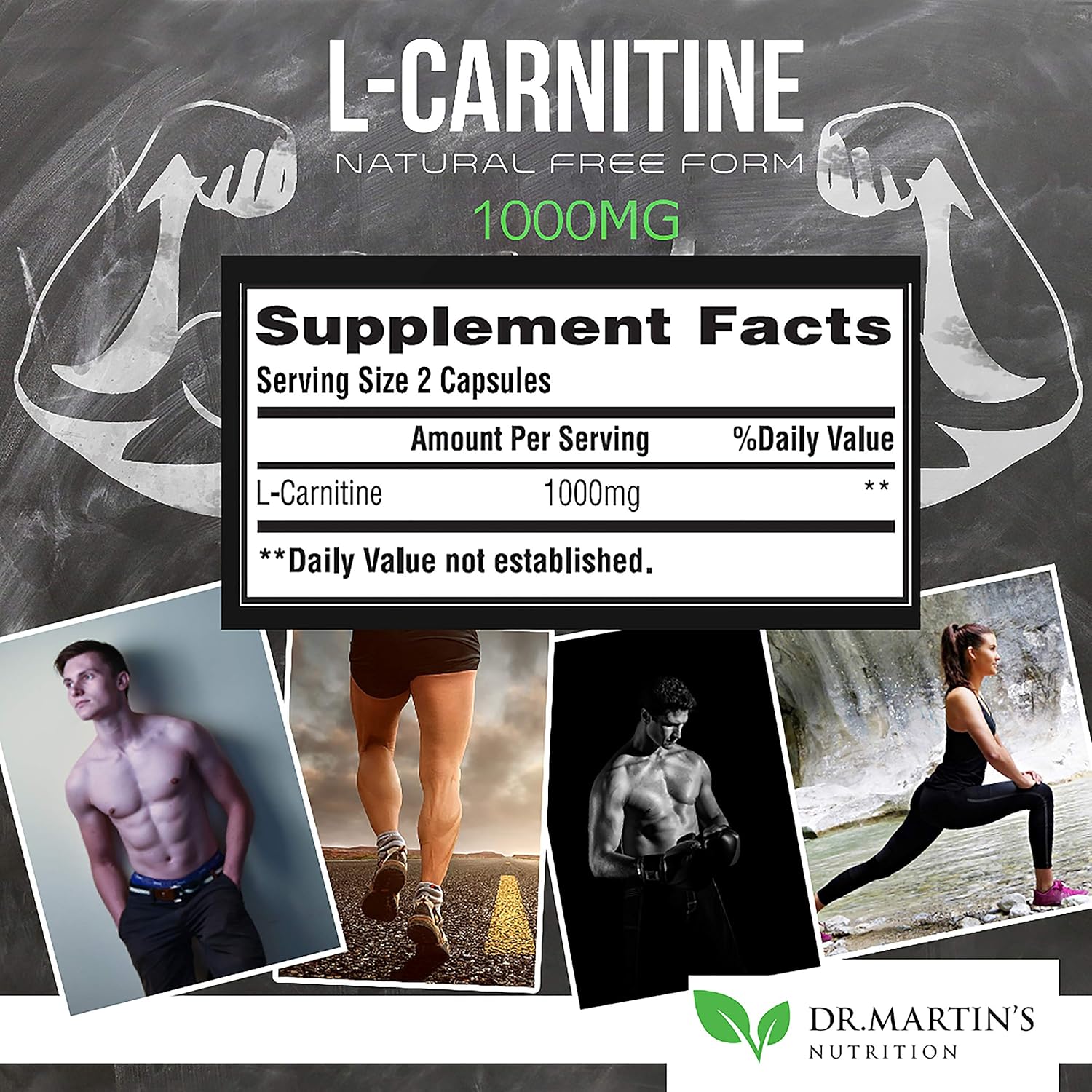 Extra Strength L-Carnitine - 200 Capsules - 1000mg Per Serving - Boost Your Metabolism and Increase Performance: Health & Personal Care
