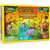 National Geographic My First Safari Cooperative Board Game for Kids | Cooperative Animal Game, Family Game Night, Easy Preschool Play, Kids and Adults, Safari Learning, Ages 4-6