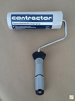 CONTRACTOR PROFI Tapeten Andrückroller Andrückwalze Andrückwerkzeug 180x60mm 2K-ergo-grip