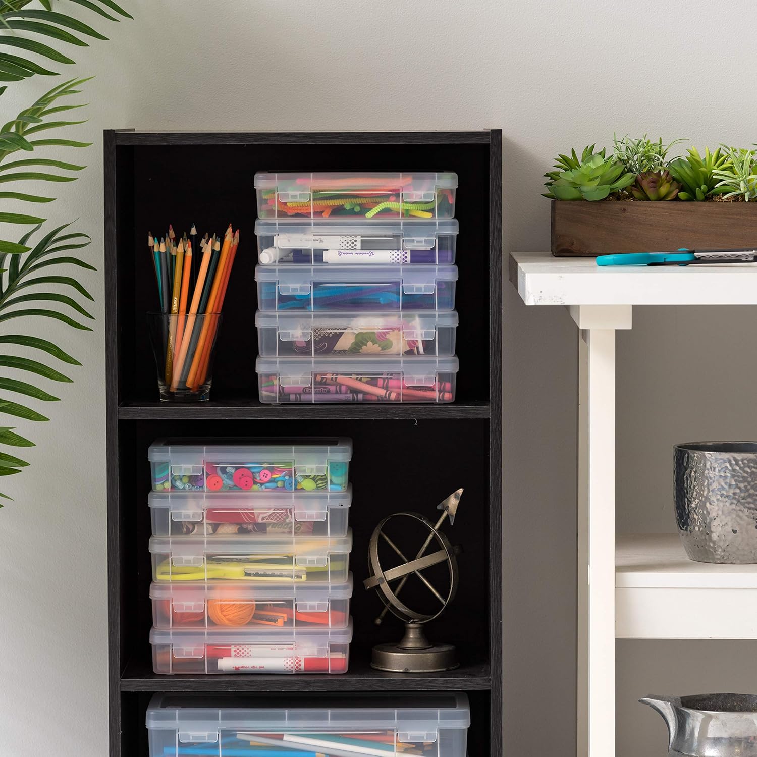 IRIS USA Medium Modular Supply Case, 10 Pack: Home & Kitchen