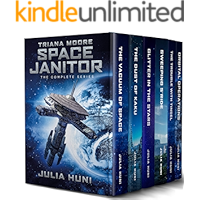 Triana Moore, Space Janitor: The Complete Humorous Sci Fi Mystery Series book cover Triana Moore, Space Janitor: The Complete Humorous Sci Fi Mystery Series book cover
