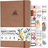 Clever Fox Daily Faith Journal – Guided Prayer, Gratitude & Bible Study Notebook – Faith Based Gifts & Journaling Supplies for Women (Dark Terracotta)