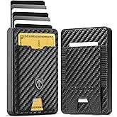TRAVANDO Swype Slim Wallet for Men Metal RFID Blocking Mens Wallet Card Case (Carbon)