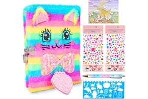 NLDOHUTO Diary with Lock for Girls, Kids Journal School for Teen Girls, Secret Diary Gifts for 9 10 11 12 Year Old Girls, Kids Journals Set for Ages 8-12 Teenage