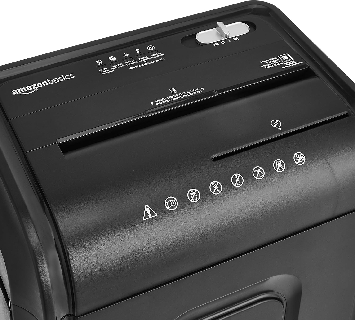 Basics 8-Sheet High-Security Micro-Cut Shredder with Pullout Basket: Electronics