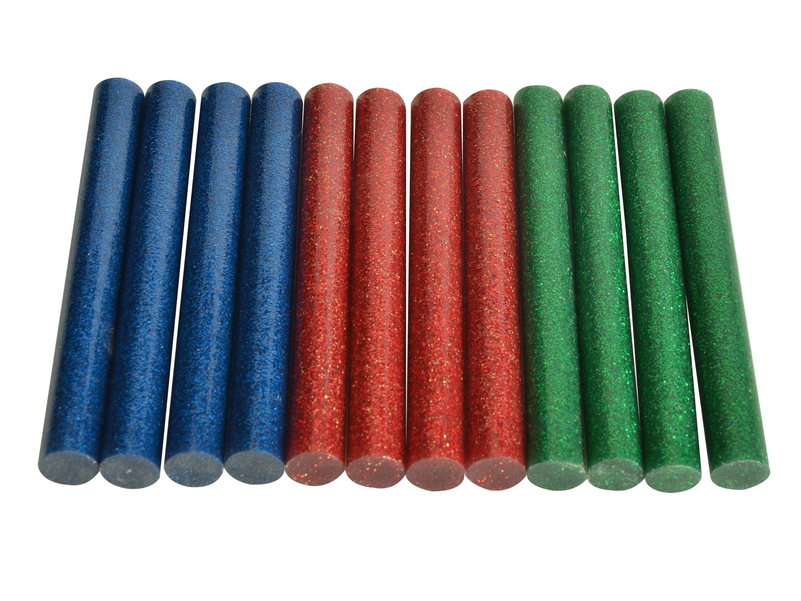 Stanley 170436 Low Temp Glue Sticks - Red/ Green/ Blue (12 Pieces)