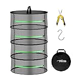 iPower Herb Drying Rack Zippered 4 Layer