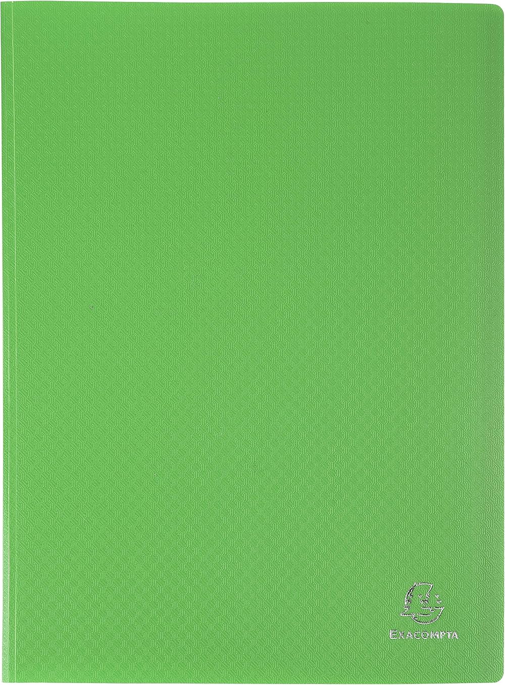 Exacompta 8833E Semi-Rigid PP Display Book A4 30 Pockets Light Green
