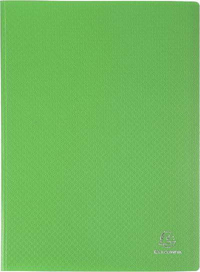 Exacompta 8833E Semi-Rigid PP Display Book A4 30 Pockets Light Green