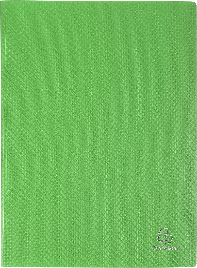 Exacompta 8833E Semi-Rigid PP Display Book A4 30 Pockets Light Green