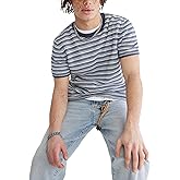 Aeropostale Mens Horizontal Stripes Crew Neck T-Shirt