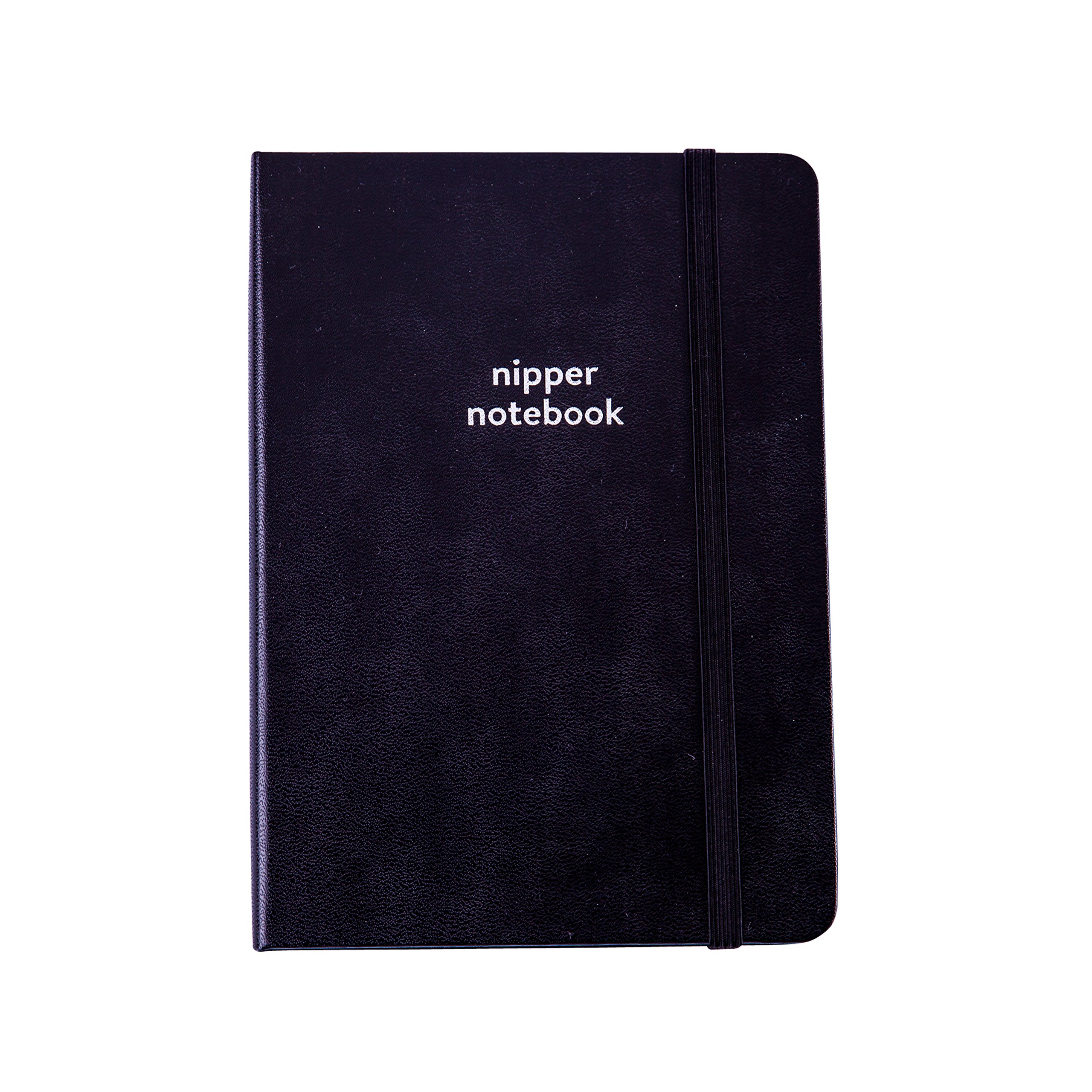 tiddlers & nippers nipper notebook - Luxury Baby & Toddler Notebook | Ruled/Lined Parenting Journal (Black Cover Design)