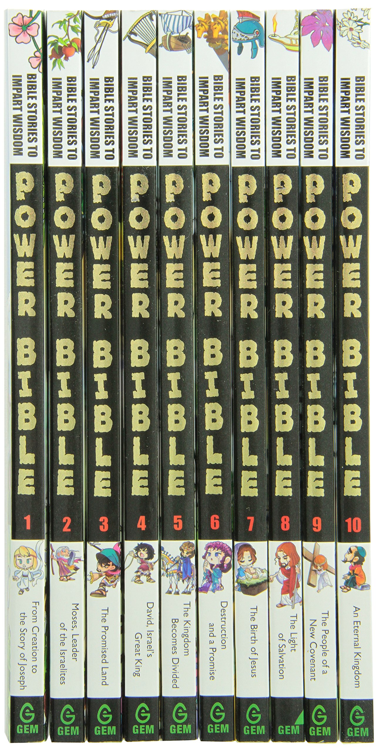 Power Bible: Bible Stories To Impart Wisdom Complete Set (10 Books) Power Bible: Bible Stories To Impart Wisdom Complete Set (10 Books) Power Bible: Bible Stories To Impart Wisdom Complete Set (10 Books) Paperback