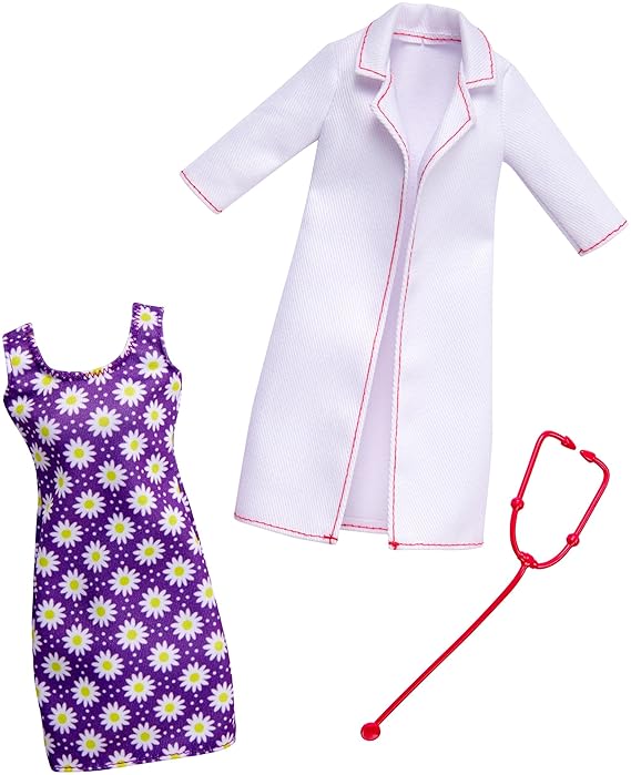 Barbie FKT12 Fashions Berufsoutfit: Ärztin, Puppe
