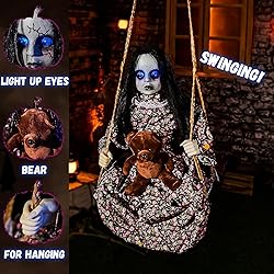 Animatronics Hanging Swinging Doll Floating