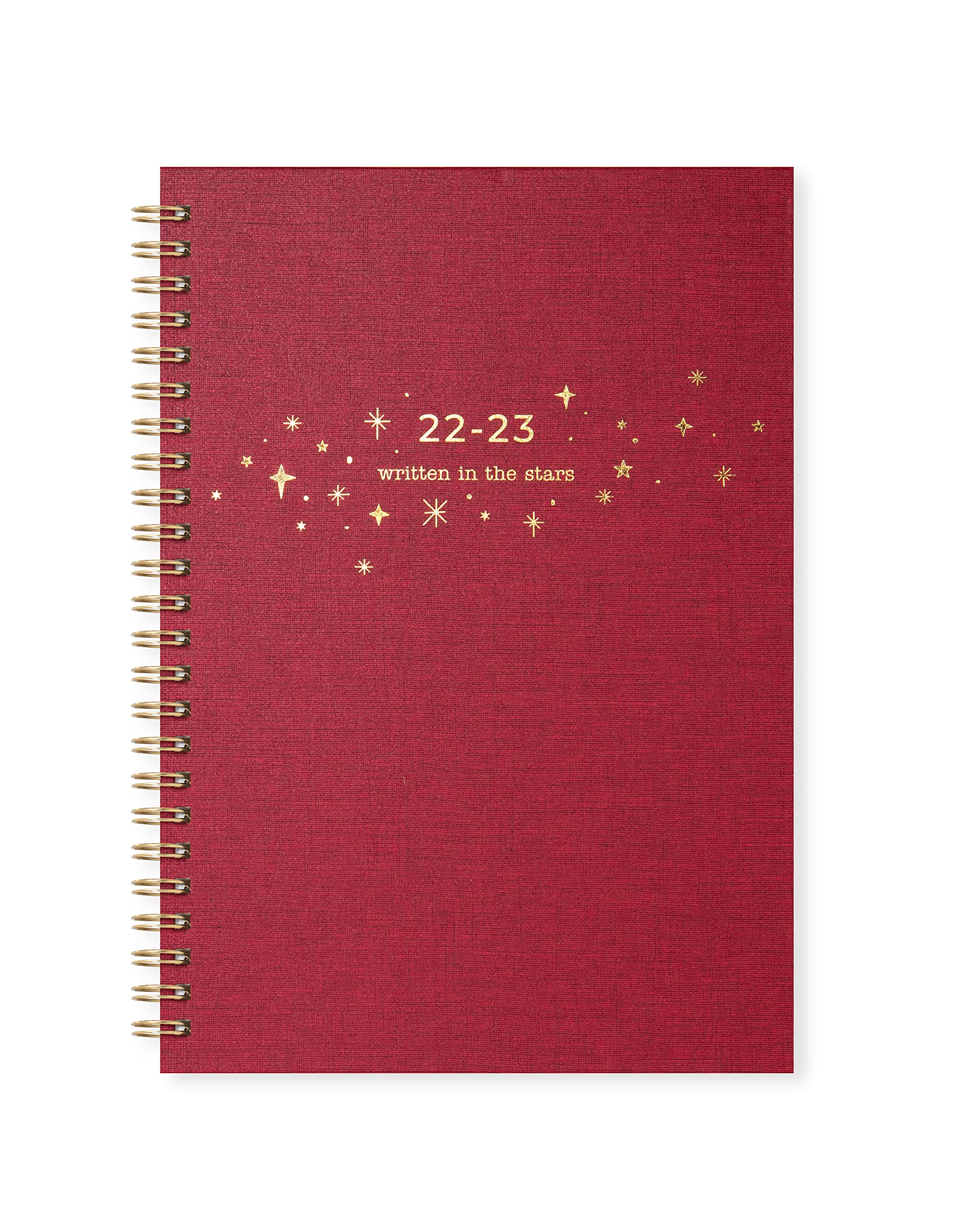 Letts A5 Sketch week to view 22.23 academic diary - burgundy