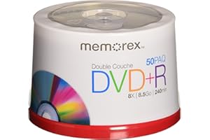 Memorex 8.5GB 8X Double Layer DVD+R (50pk Spindle)