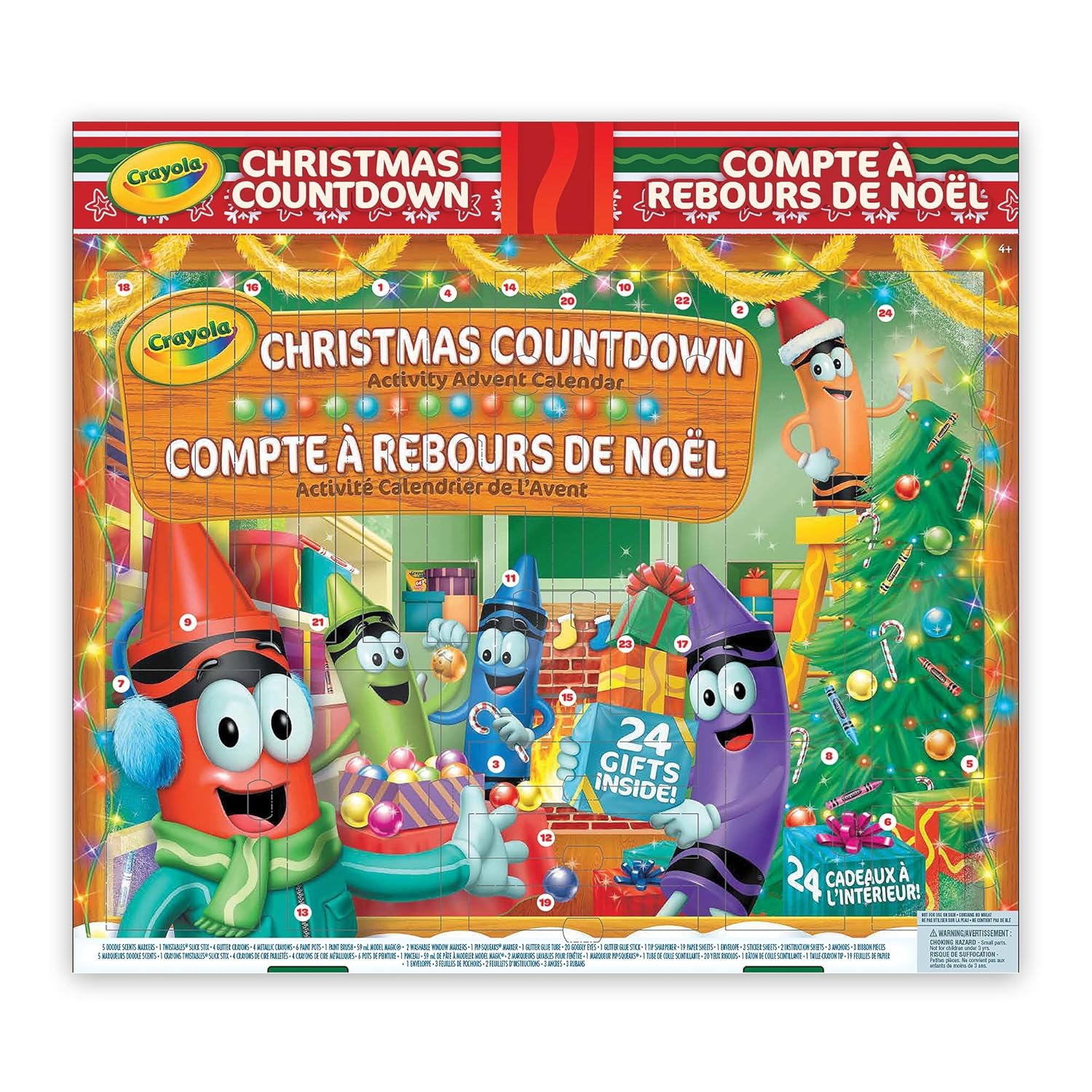 Crayola Christmas Countdown Activity Advent Calendar Toy TAX FREE 