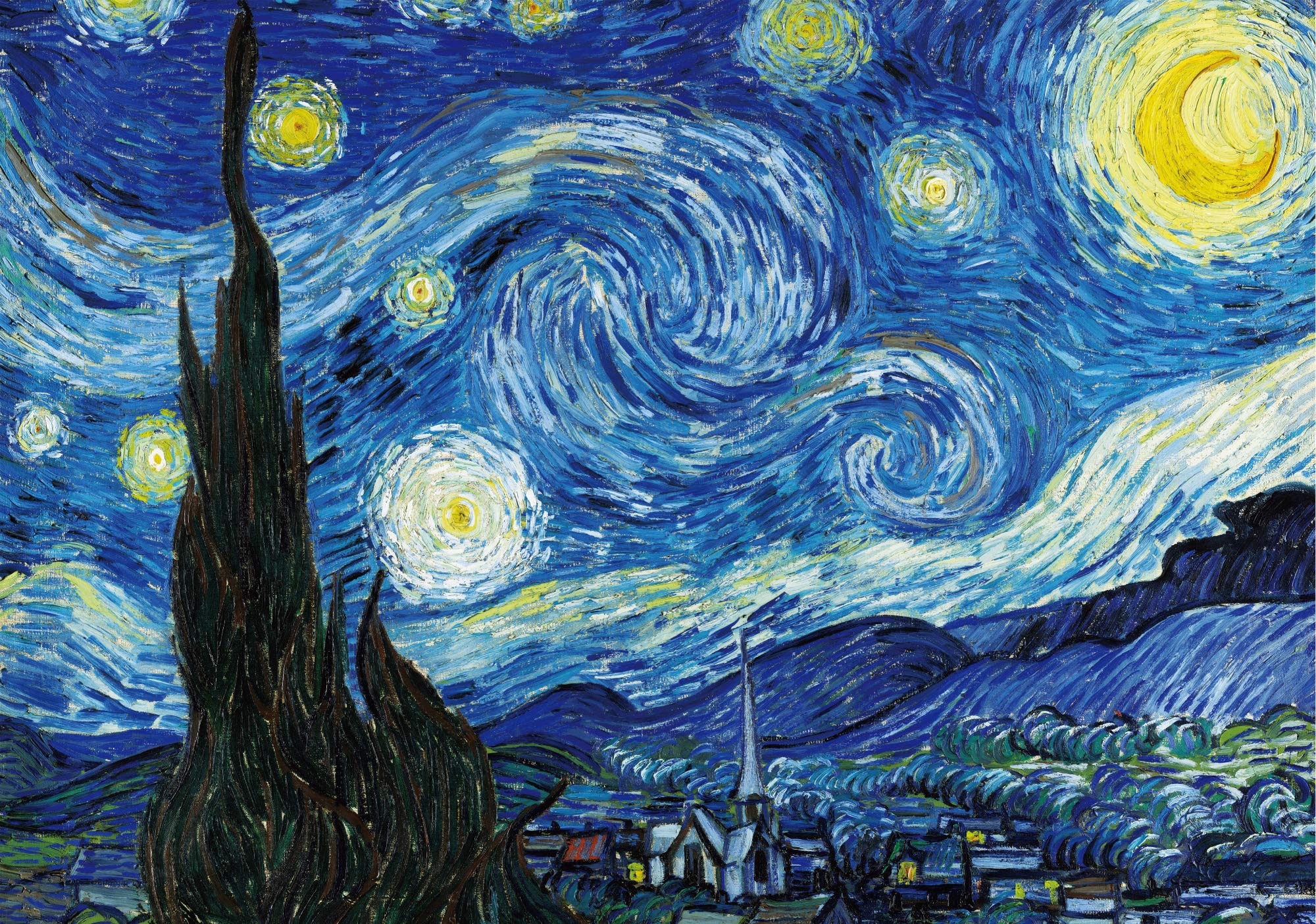 1000 Piece Jigsaw Puzzles for Adults Starry Night by Vincent Van Gogh 27.56 x 19.69 Inch Jigsaw Puzzles for Adults Educational Game Challenge Toy 1000 Pieces Puzzle for Adult