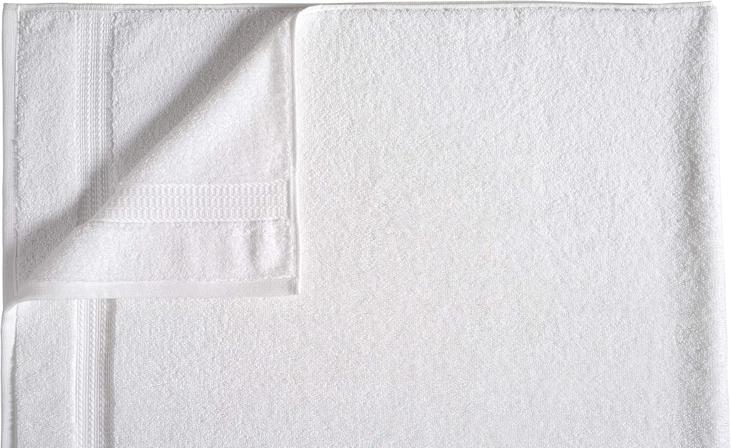 Commercial 100% Premium Cotton Bath Towel Set - Pack of 6, 27 x 54 Inches, 650 GSM, White: Home & Kitchen