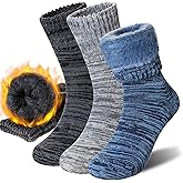 AMENLAN Women Heated Socks Ski Winter Thermal Hiking Snowboarding Thick Boot Insulated Socks 3 Pairs