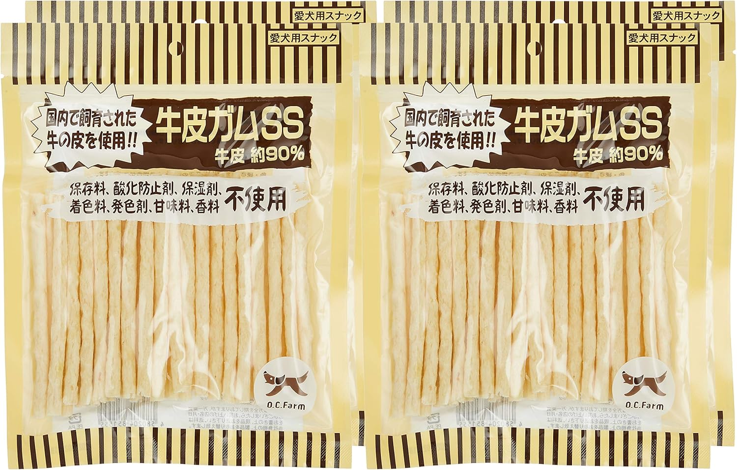 Amazon 無添加シリーズ 犬用おやつ 牛皮ガム Ss 40本x4個 まとめ買い 無添加シリーズ ガム ローハイド 通販