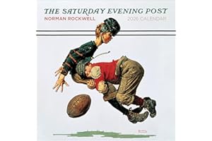 Wall Calendar 2026, Norman Rockwell: The Saturday Evening Post Art, 12 Months, Large Grid Design Featuring 12 Artworks