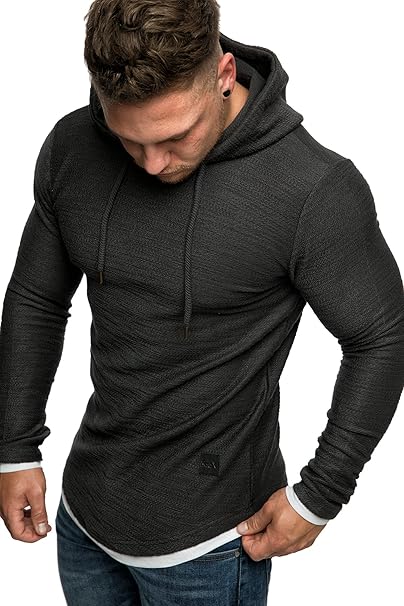 REPUBLIX Herren 2in1 Oversize Kapuzenpullover Hoodie Sweatjacke Pullover Sweater Sweatshirt R15