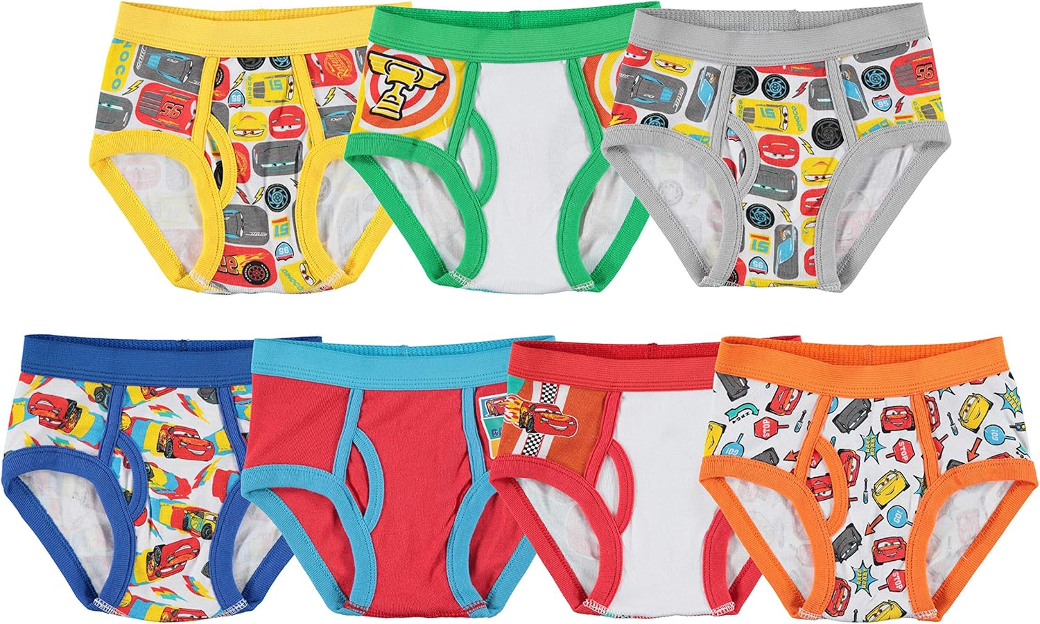 Disney boys Cars 7 Pack Brief: Clothing