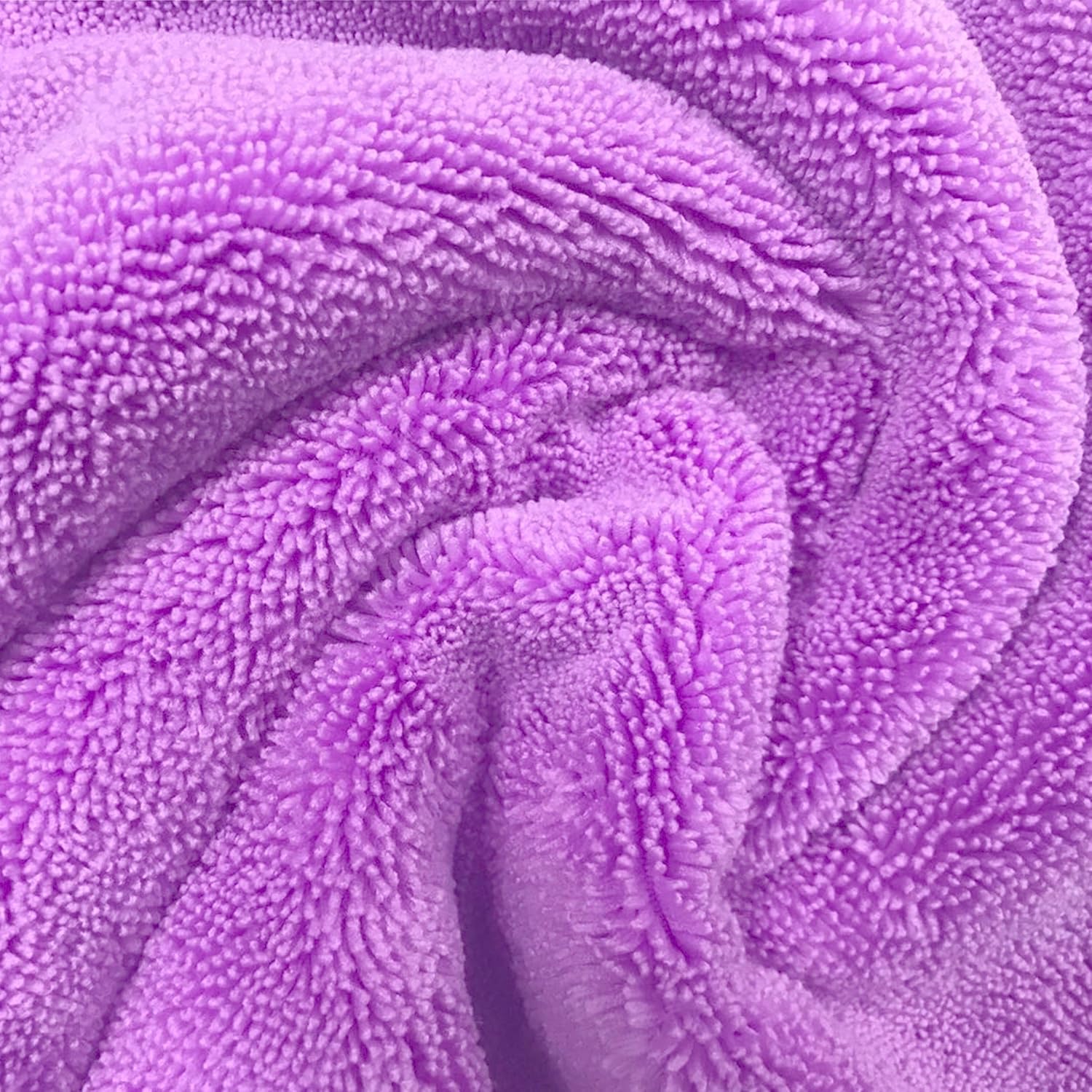 Polyte Microfiber Hair Turban Wrap Drying Towel, 4 Pack (12x28 in, Blue,Pink,Purple,White): Home & Kitchen