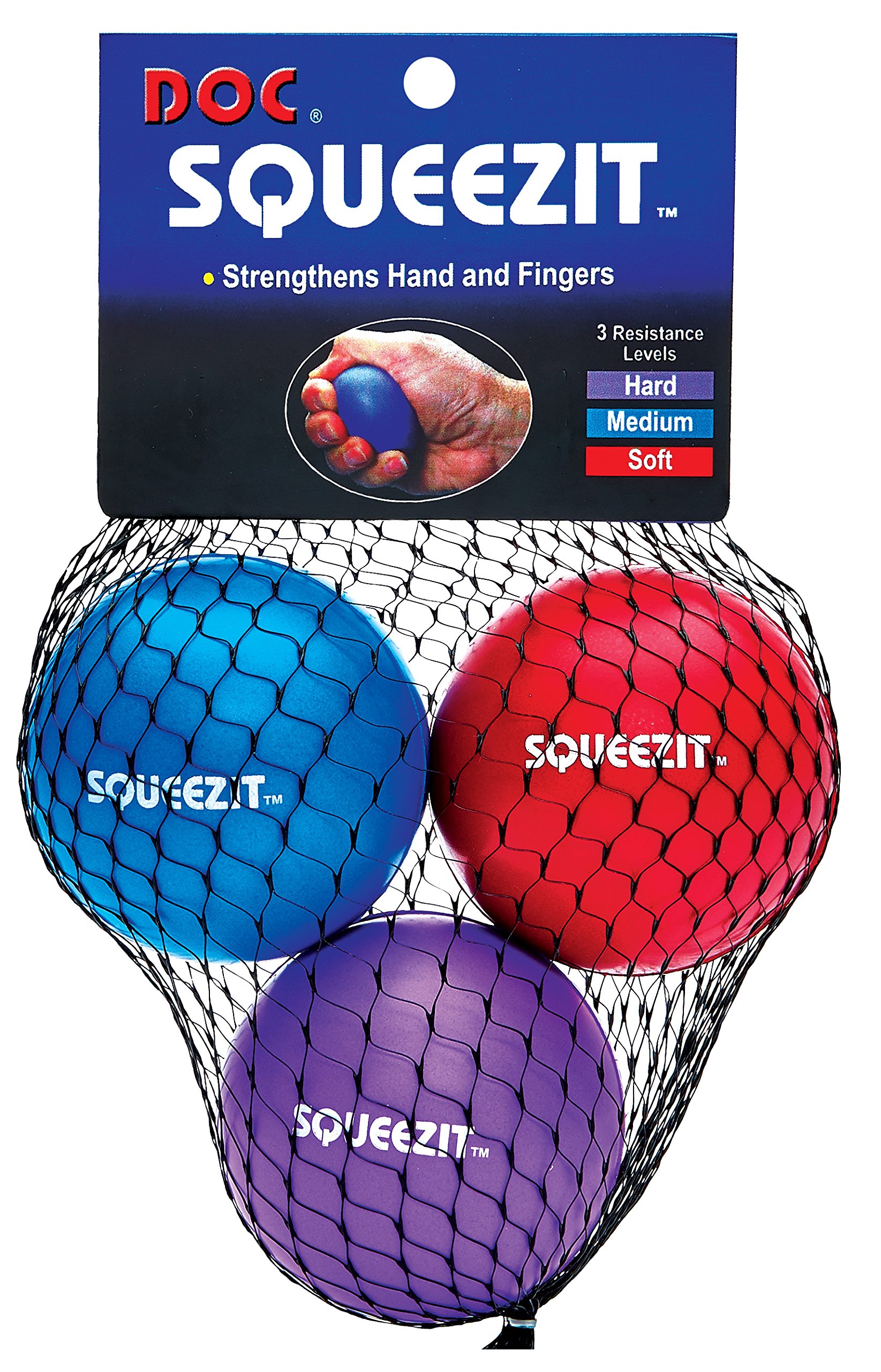 Photo 1 of missing one....********Unique Sports Tennis Elbow Therapy Squeeze-It Balls - 3 Resistance Levels Red
