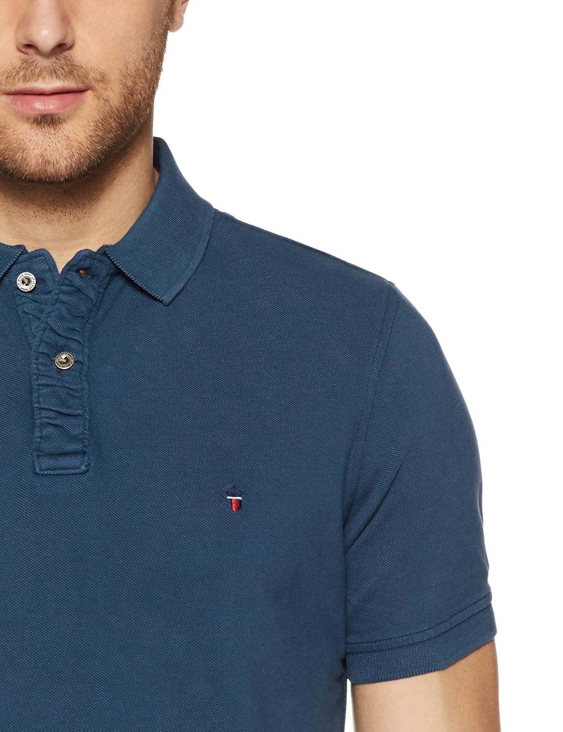 lp jeans by louis philippe men's solid slim fit polo