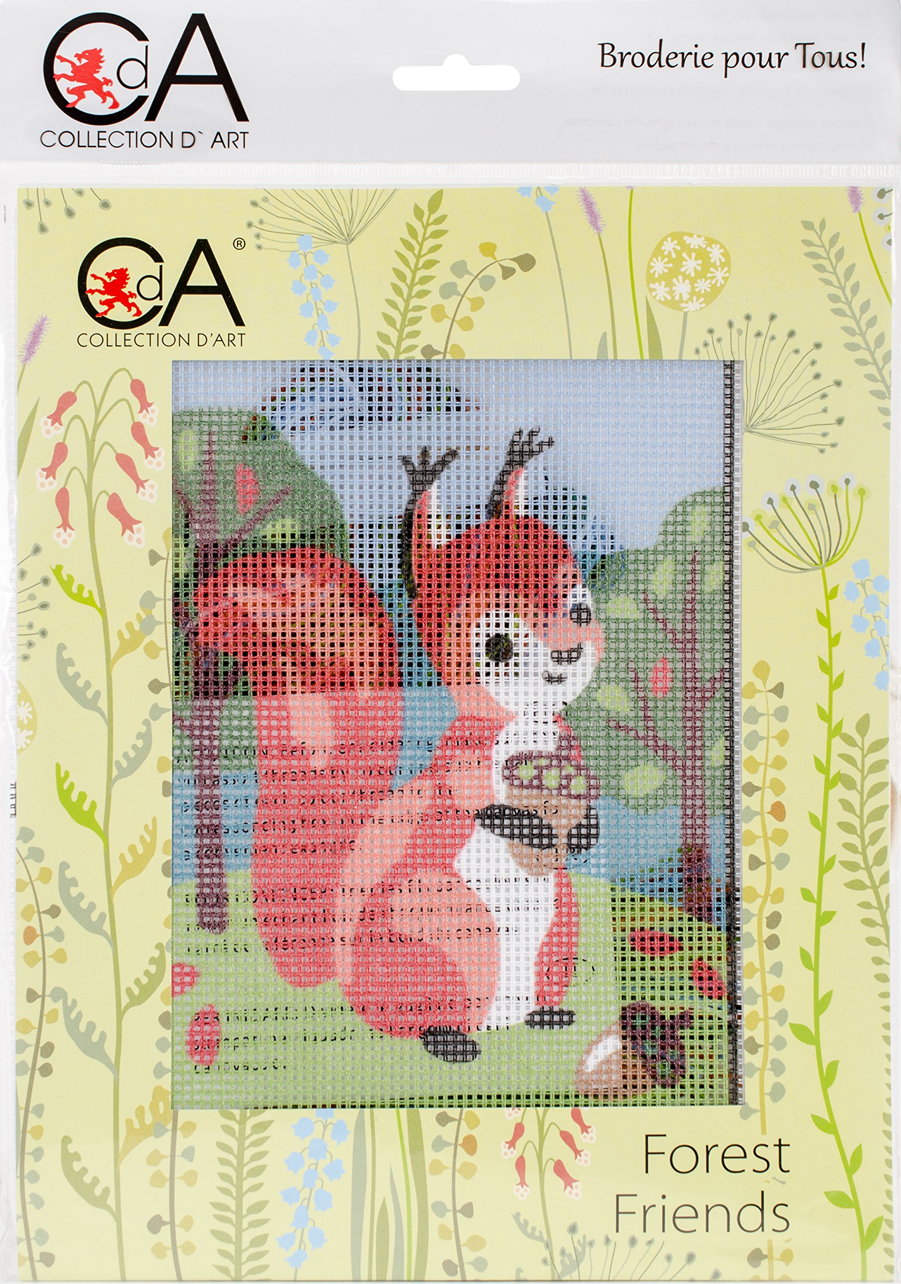 Collection D'Art Red Squirrel Tapestry Kit, 100% Cotton, Multi-Colour, 0