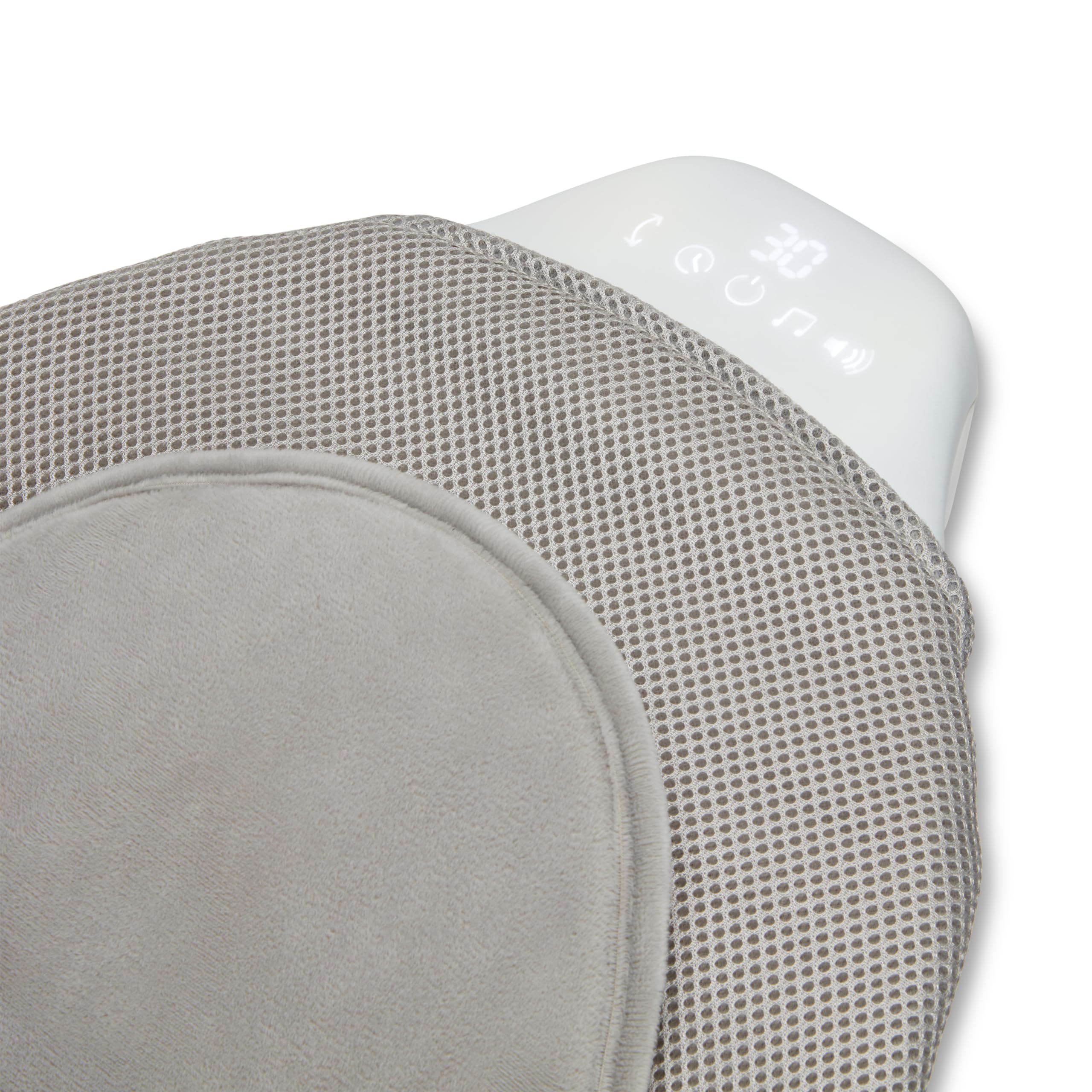 Munchkin® Electric Baby Bouncer & Rocker with Digital Touch Display, Soothing Sounds & 3 Recline Positions - Automatic Bouncing & Rocking, Grey