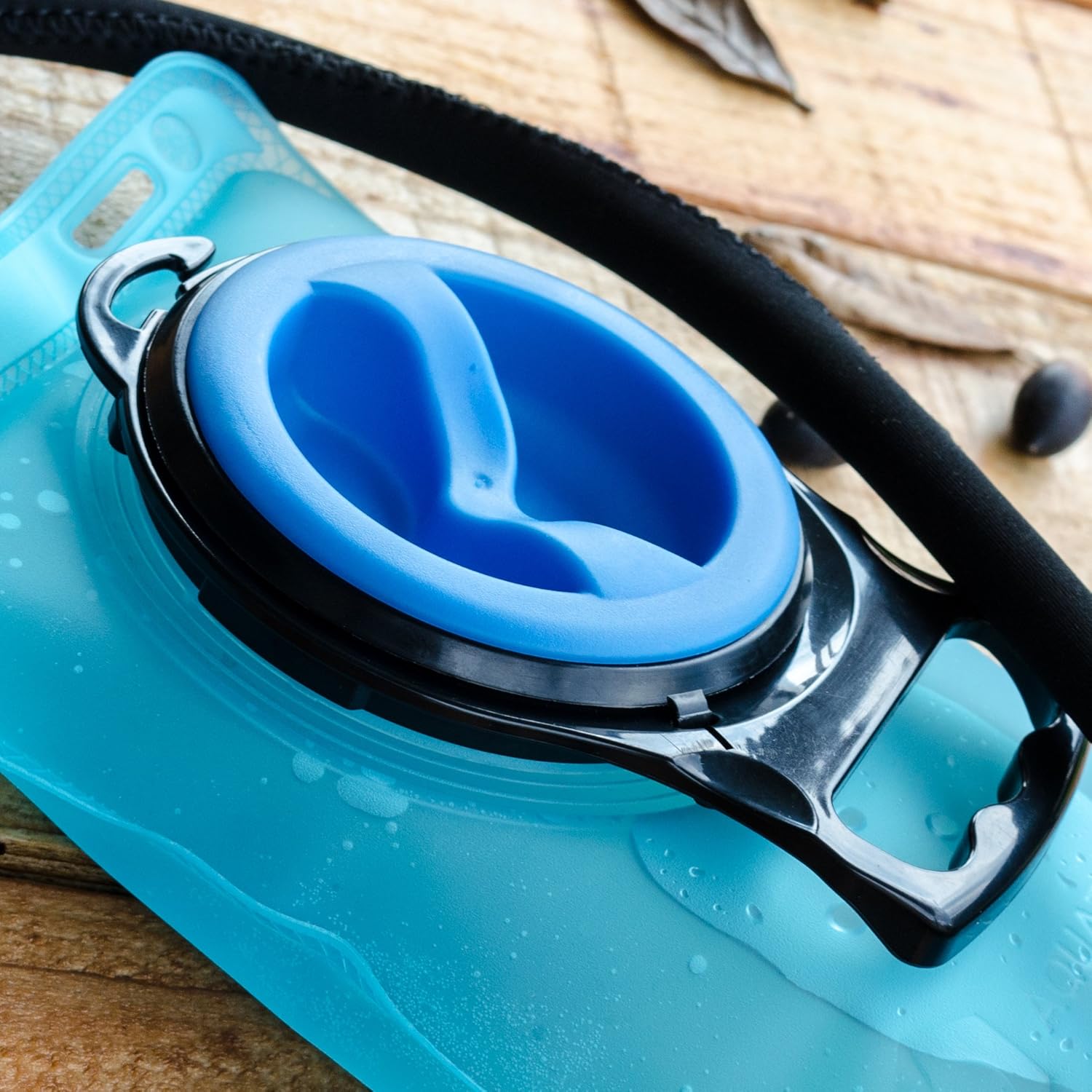 Aquatic Way Hydration Bladder Water Reservoir, Bicycling Hiking Camping Backpack. Small. BPA Free. Easy Clean Large Opening, Quick Release Insulated Tube & Shutoff Valve (Blue 1.5L 1.5 Liter 50 oz) : Sports & Outdoors