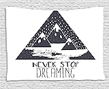Ambesonne Decor Tapestry, Grungy Vintage