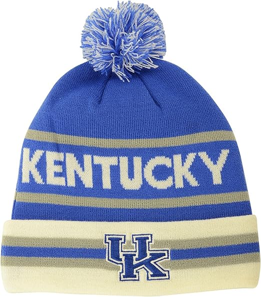 Amazon.com: Nike Kentucky Wildcats NCAA 2014 Pom Knit Beanie (One Size, Blue-White): Clothing