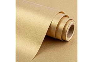 Yarcony Shimmer Gold Wrapping Paper, Champagne Matte Wrapping Paper for Gifts, Solid Color Pearly-lustre Gift Wrap Paper for 