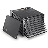 Excalibur 3926TB Food Dehydrator with 26hr Timer, Solid Door, Black