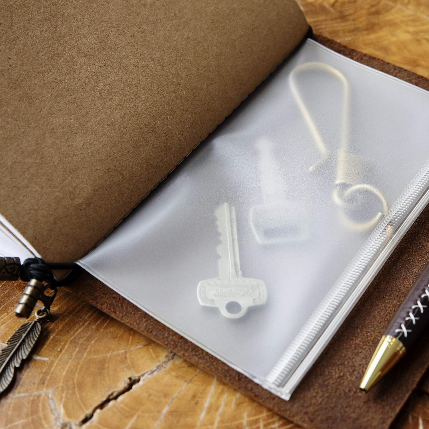 Leather Journal Handmade Travel Notebook - Medium Size 7 x 4.8 inch Vintage Antique Diary Writing Notepad for Men & Women, Refillable Lined Paper, Luxury Gift Set with Golden Classic Pen : Office Products