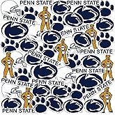 Pennsylvania State University Mixed 50ct Vinyl Sticker Pack – Large Waterproof Nittany Lions, Paw Print, Mascot & Helmet Decals for Laptops, Water Bottles, Tablets, Scrapbooks, Vehicles & More