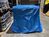 Cost Wise 3x3m Blue Waterproof Tarpaulin Ground Sheet Heavy Duty Extra Eyelets view 9