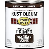 Rust-Oleum 7769502 Protective Enamel Paint Stops Rust, 32-Ounce, Flat Rusty Metal Primer