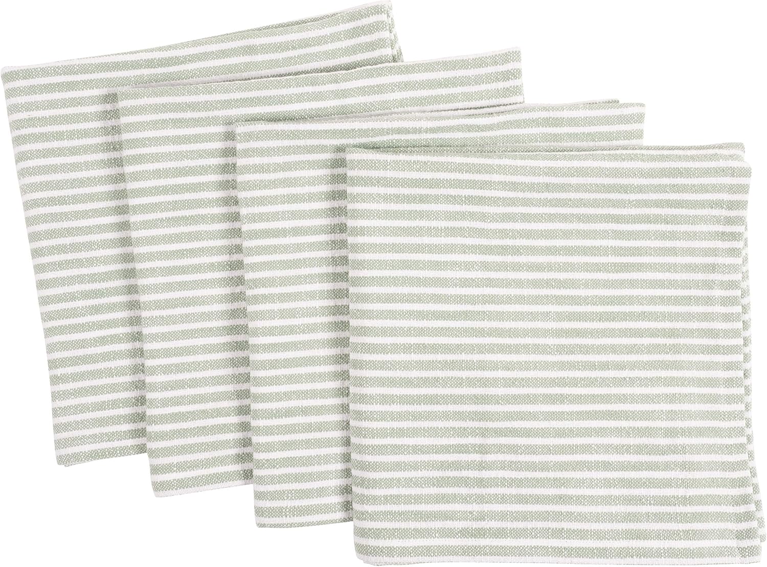 KAF Home Monaco Relaxed Casual Farmhouse Napkin | Set of 4, 100% Slubbed Cotton, 20x20 Inch Cloth Napkins | for Entertaining and Everyday Use (Mineral Green): Home & Kitchen