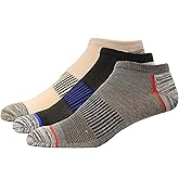New Balance Kids No Show Socks, Black Multi, (S) Kid's 4-8, 6 Pair